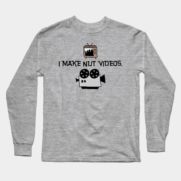 Nut Videos Long Sleeve T-Shirt by JasonLloyd